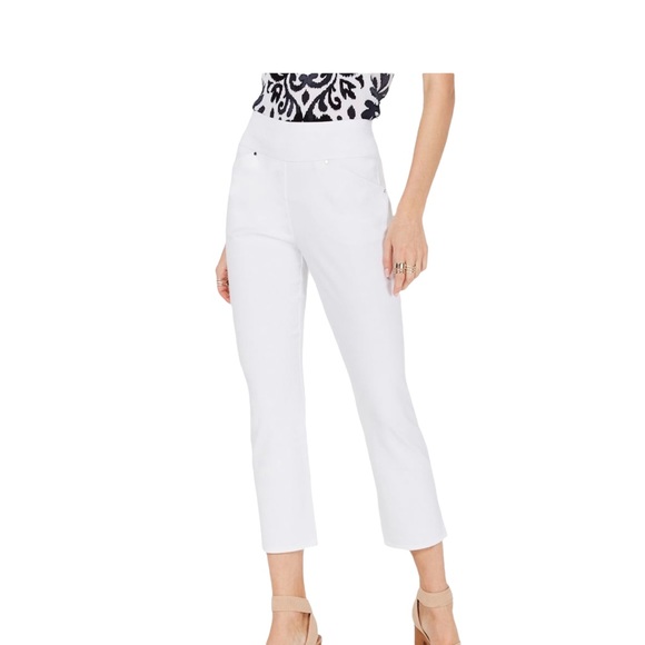 INC International Concepts Pants - NWT INC International Concepts White Skinny Leg Curvy Mid Rise Crop Pant…
